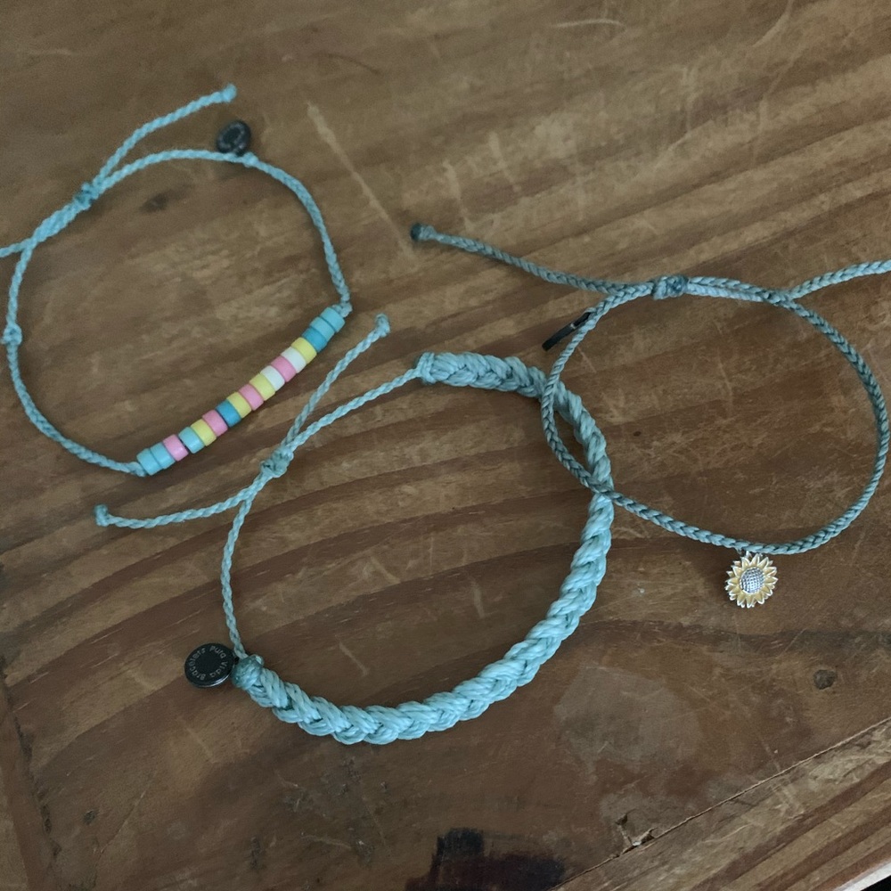 Pura Vida Bracelet Trio in Blue